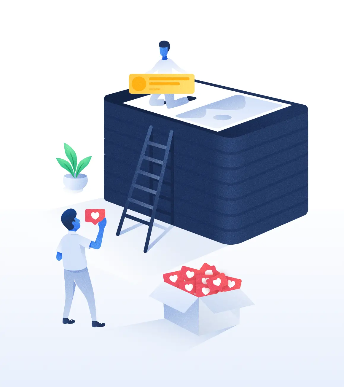 An illustration showcasing career growth